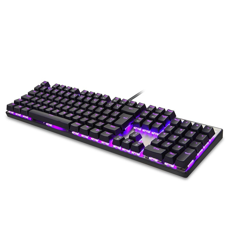 Motospeed CK104 Wired USB Colourful LED Backlight Mechanical Gaming Keyboard - English And Russian  - Image 2