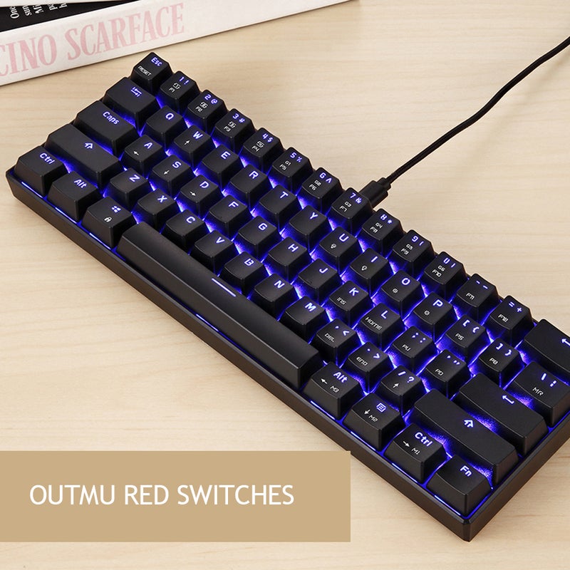 Motospeed CK61 RGB Backlight Mechanical Gaming Keyboard wired - English  - Image 3