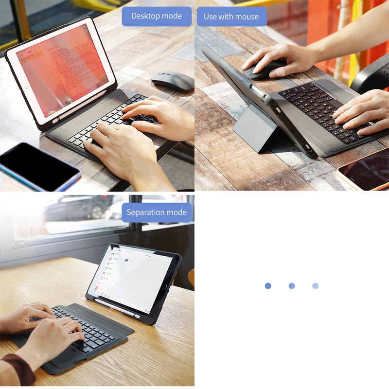 Wireless Keyboard with Case FPR Tablets - English Rose gold  - Image 3