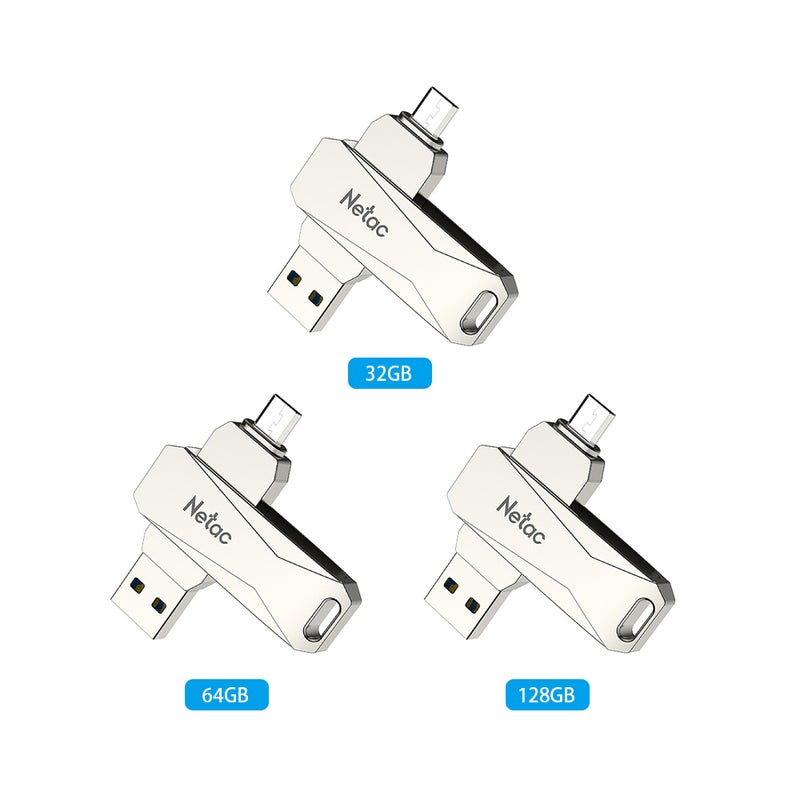 Netac - Double Interface USB Flash Drive 8 GB - Image 1