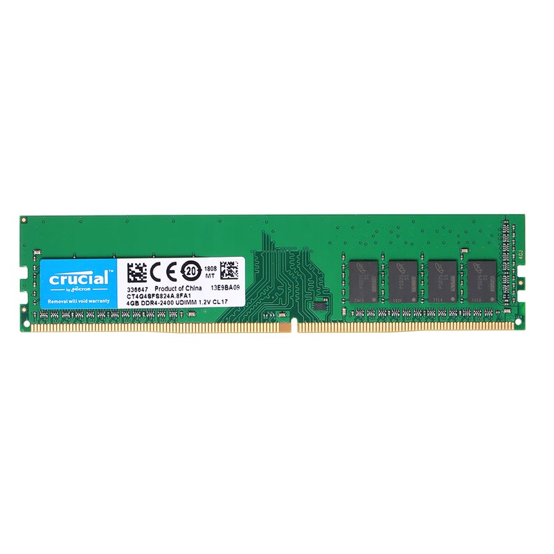 crucial - Crucial 4 GB DDR4 Memory RAM Green - Image 1