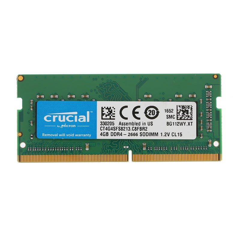 crucial - Crucial 4 GB Single DDR4 Memory RAM Green - Image 1