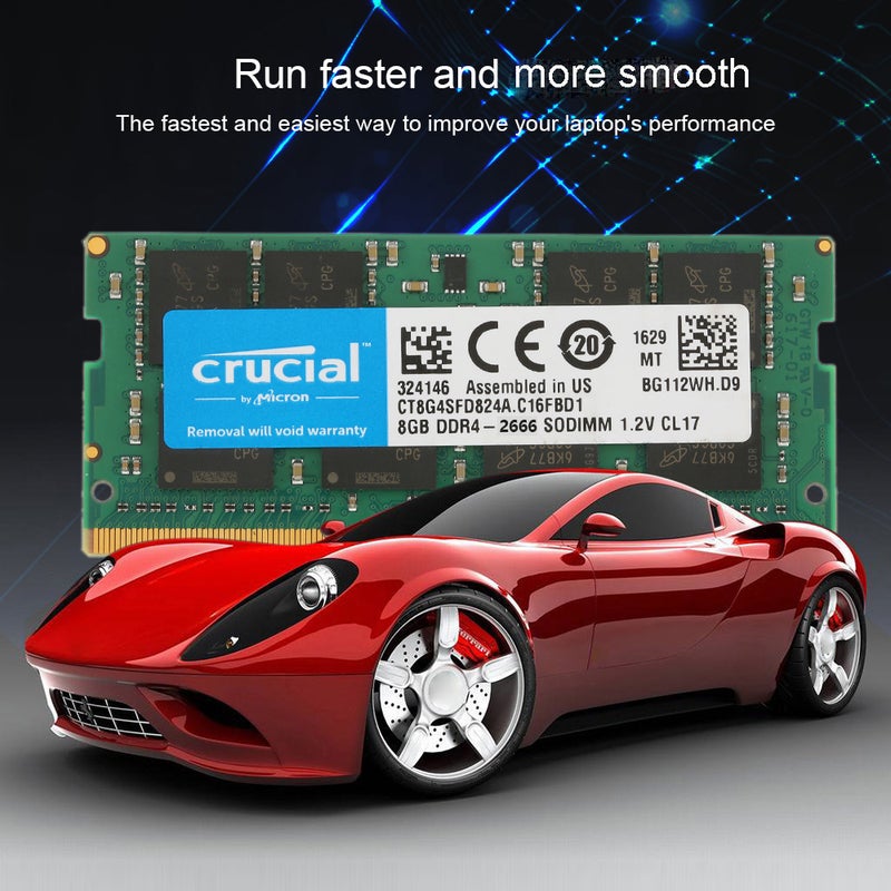 crucial - Crucial 4 GB Single DDR4 Memory RAM Green - Image 1