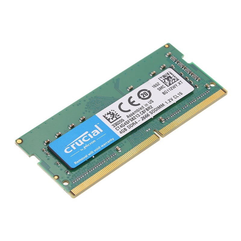 crucial - Crucial 4 GB Single DDR4 Memory RAM Green - Image 1