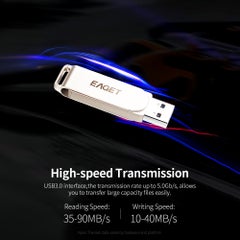 EAGET F60 Metal U Disk Portable USB 3.0 Flash Drive 64 GB  - Image 4