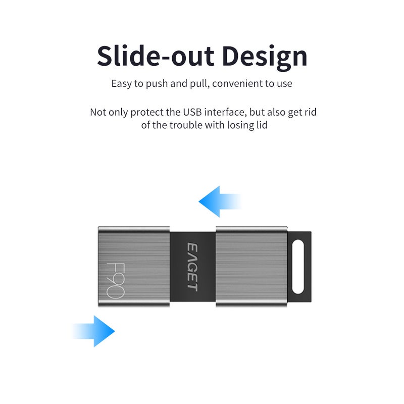 F90 Metal U Disk Portable USB 3.0 Flash Drive 32.0 GB - v1601704941/N40833718A_2