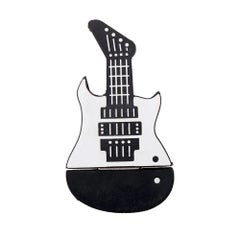 Cartoon Musical Instrument Guitar Shaped USB Flash Drive Black/White