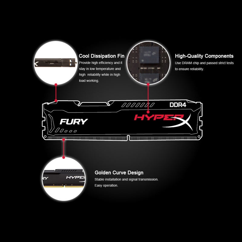 Kingston - CL15 DDR4 Desktop Internal RAM Black - Image 1