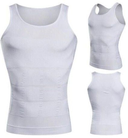 Generic Slimming Body Shaper Undershirt White  - Image 2