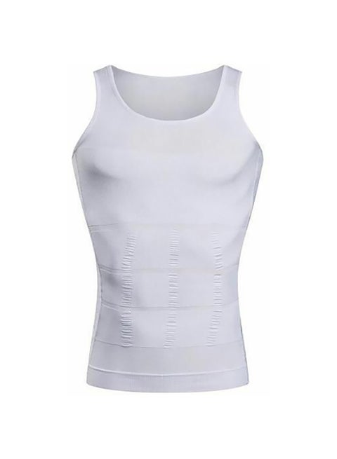 Slimming Body Shaper Undershirt White