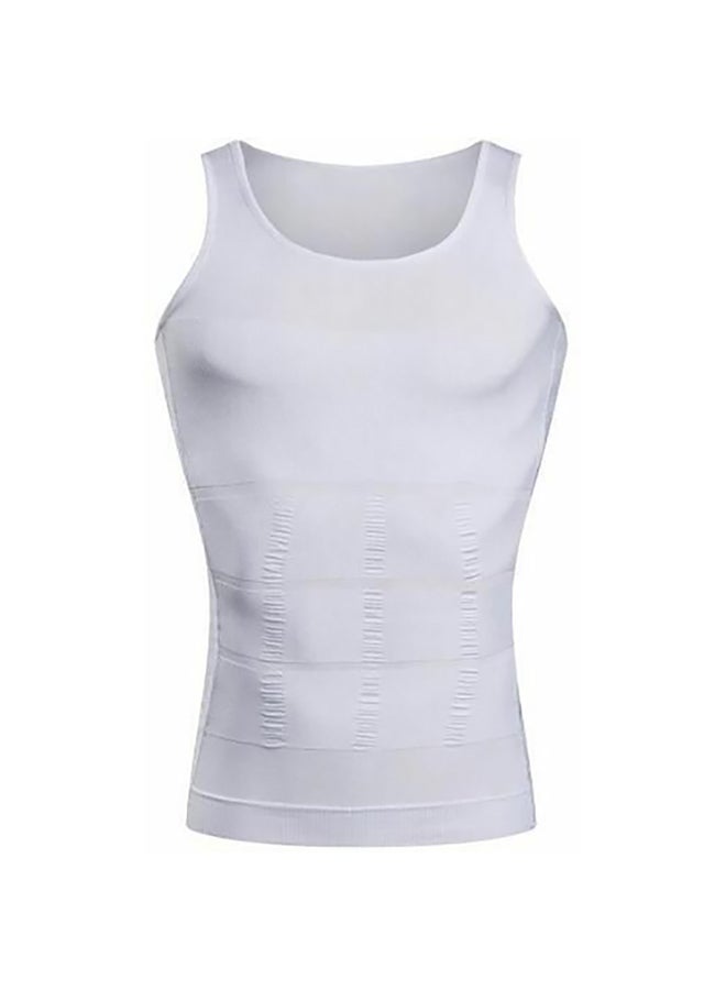Generic Slimming Body Shaper Undershirt White  - Image 1