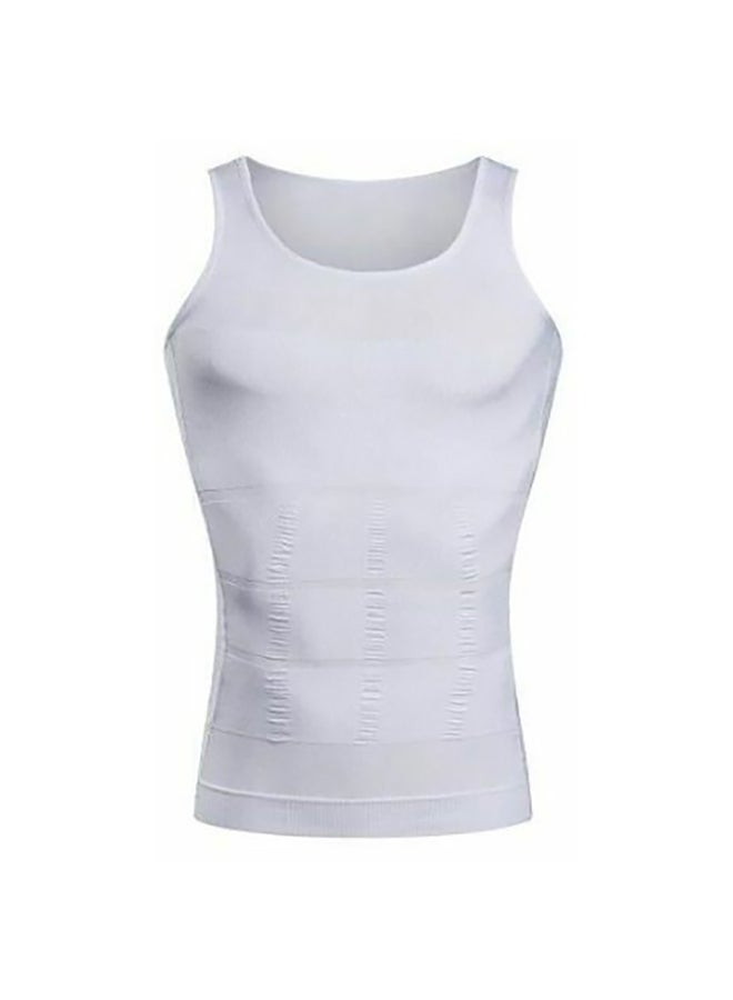 Generic Slimming Body Shaper Undershirt White  - Image 1