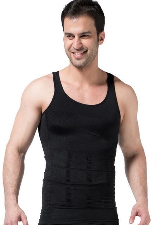 Generic Slimming Body Shaper Undershirt Black  - Image 2