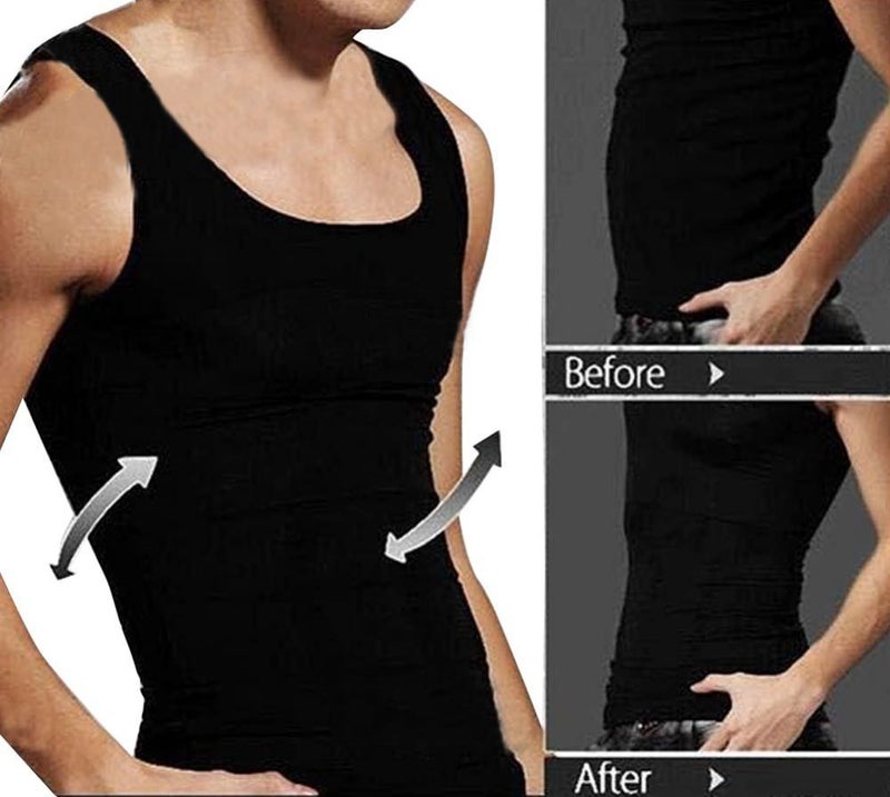Generic Slimming Body Shaper Undershirt Black  - Image 2
