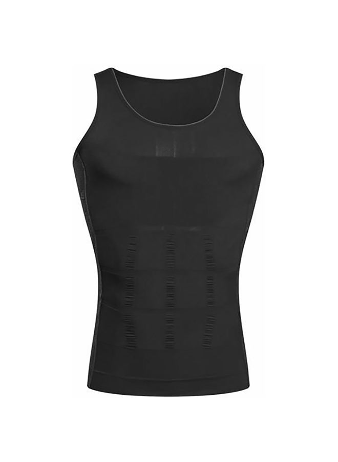 Generic Slimming Body Shaper Undershirt Black  - Image 1