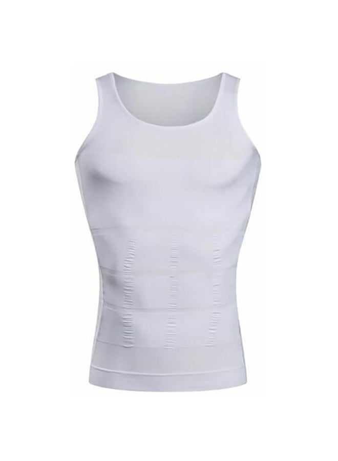 Generic Slimming Body Shaper Undershirt White 