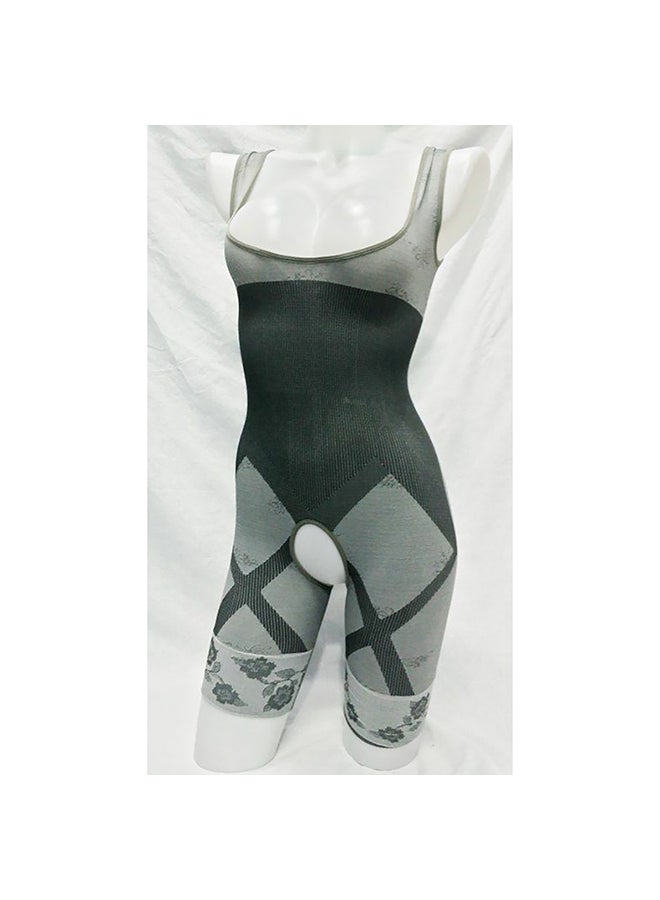 Sleeveless Scoop Neck Shapewear Grey - Image 1