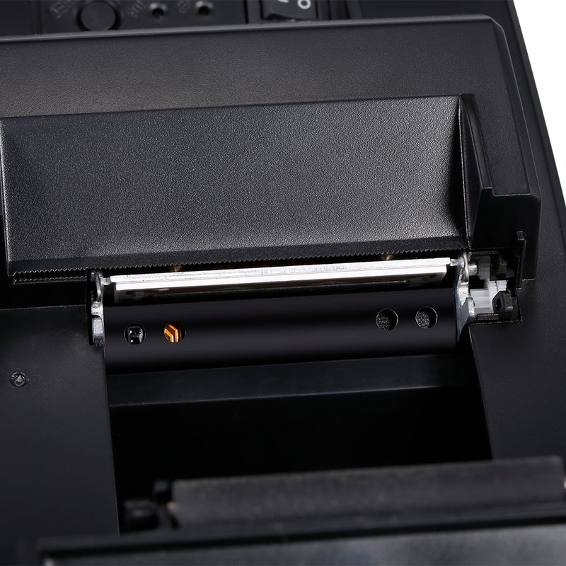 Portable Thermal Printer POS Printer 58mm Thermal Receipt Printer Restaurant Supermarket Receipt Printer UK Plug Black  - Image 5