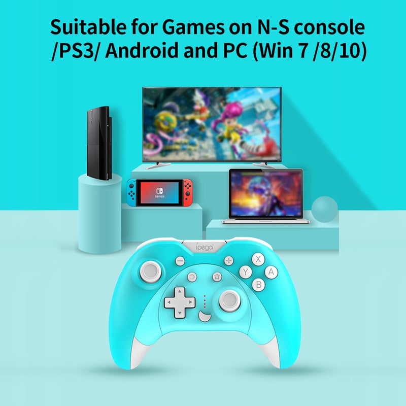 Ipega - PG-SW023 Bluetooth Game Controller Wireless Vibrating Six Axis Gamepad for N-S Console/P3/Android/PC(Win7/8/10) - Image 1