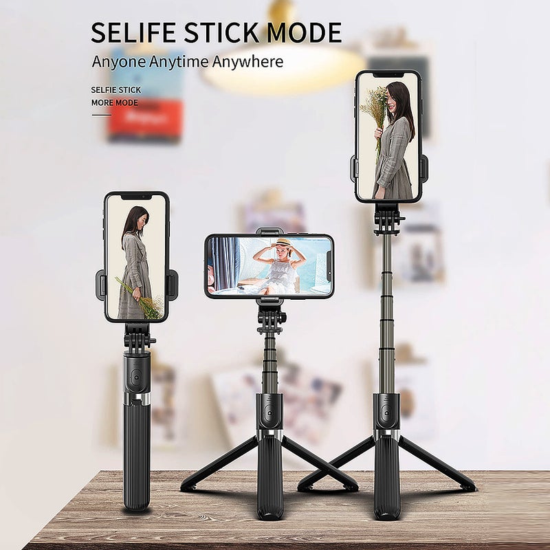 L03 Bluetooth 4.0 Wireless Aluminum Alloy Selfie Stick for Gopro SmartPhones Black - Image 5