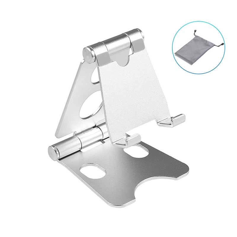 Adjustable Aluminum Alloy Phone Tablet Stand Silver  - Image 3