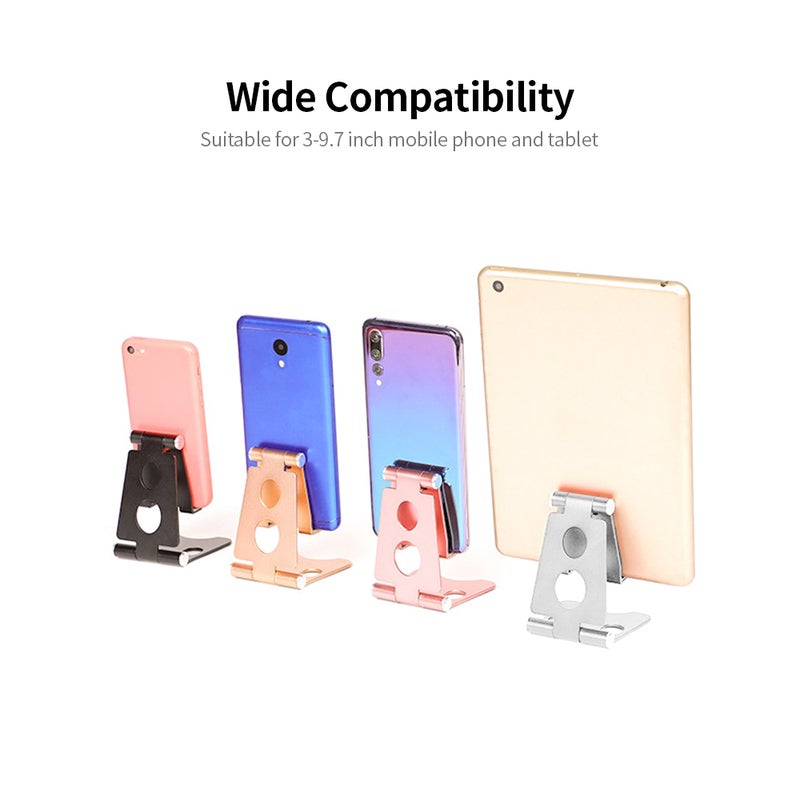 Adjustable Aluminum Alloy Phone Tablet Stand Silver  - Image 5