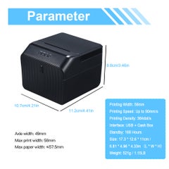 Generic High BT Quality Printer Qr Code Sticker Barcode Thermal Adhesive Clothing Label Printer 58mm Multicolour  - Image 5