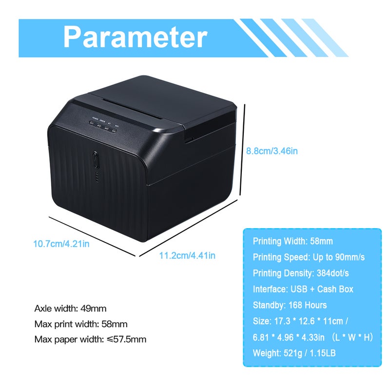 High BT Quality Printer Qr Code Sticker Barcode Thermal Adhesive Clothing Label Printer 58mm Multicolour  - Image 5