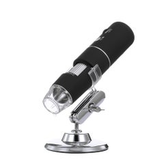 Wireless Digital Microscope HD 1080P WIFI Microscope Magnification Mini  Pocket Handheld Microscope Camera With 8 LED Light For iPhone/Android/iPad/Windows/MAC Black