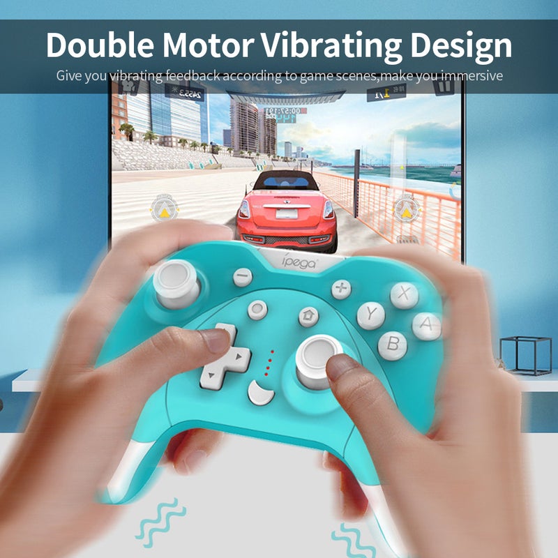 Ipega - PG-SW023 Bluetooth Game Controller Wireless Vibrating Six Axis Gamepad for N-S Console/P3/Android/PC(Win7/8/10) - Image 1