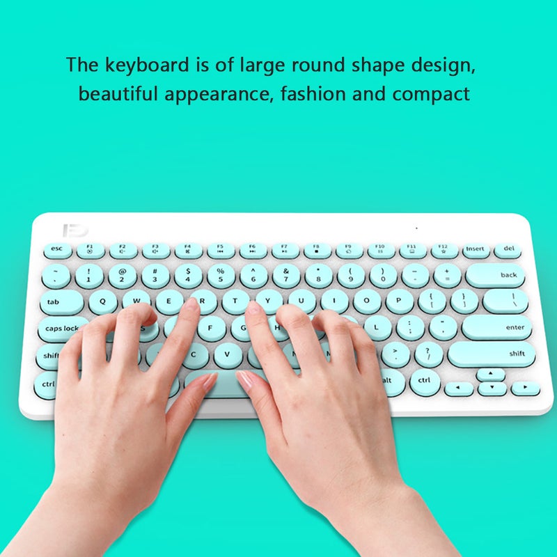 FD Ultra Slim 2.4G Wireless Gaming Keyboard And Mouse Set Multicolour  - Image 4
