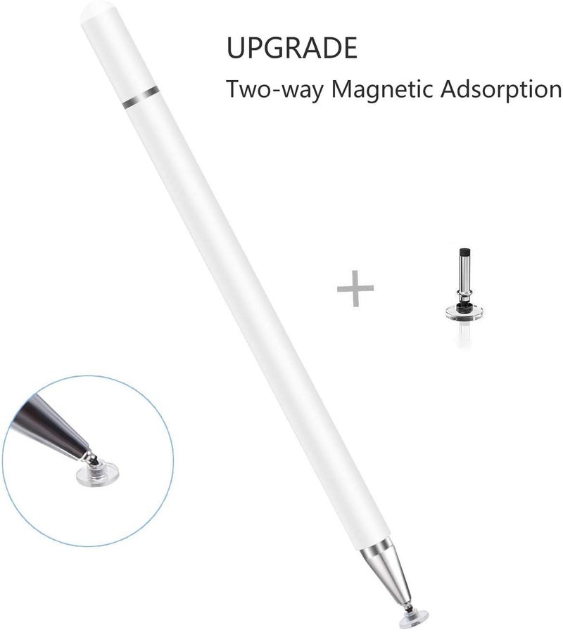 Universal Capacitive Stylus Touch Pen for Mobile Phone White  - Image 1