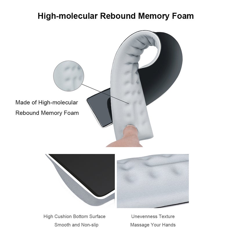 BUBM - Memory Foam Wrist Rest Pad Black - Image 1
