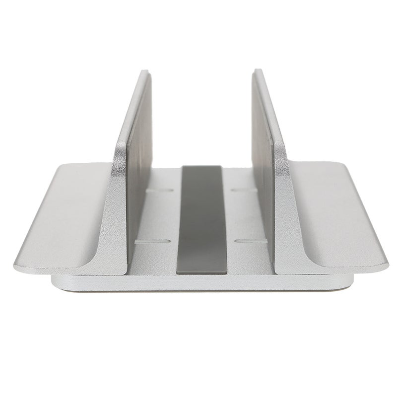 Vertical Adjustable Aluminum Alloy Laptop Stand for MacBook Pro/Air/iPad/iPhone/Notebook/Tablet/PC/Smartphone Silver