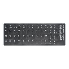 French AZERTY Replacement Keyboard Sticker With Big Letters Non-Transparent Universal For Laptop Notebook Multicolour