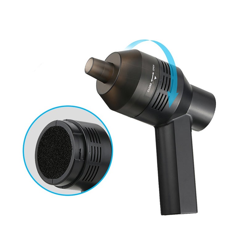 Mini USB Desk Electric Vacuum Cleaner for Keyboard Black - Image 4