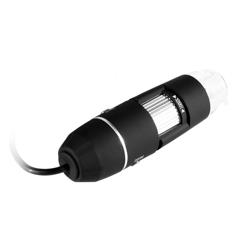 Portable USB2.0 Digital Microscope 1000X Electronic Endoscope 8 LED 2 Million Pixels Practic Magnifier Microscope Camera Black  - Image 2