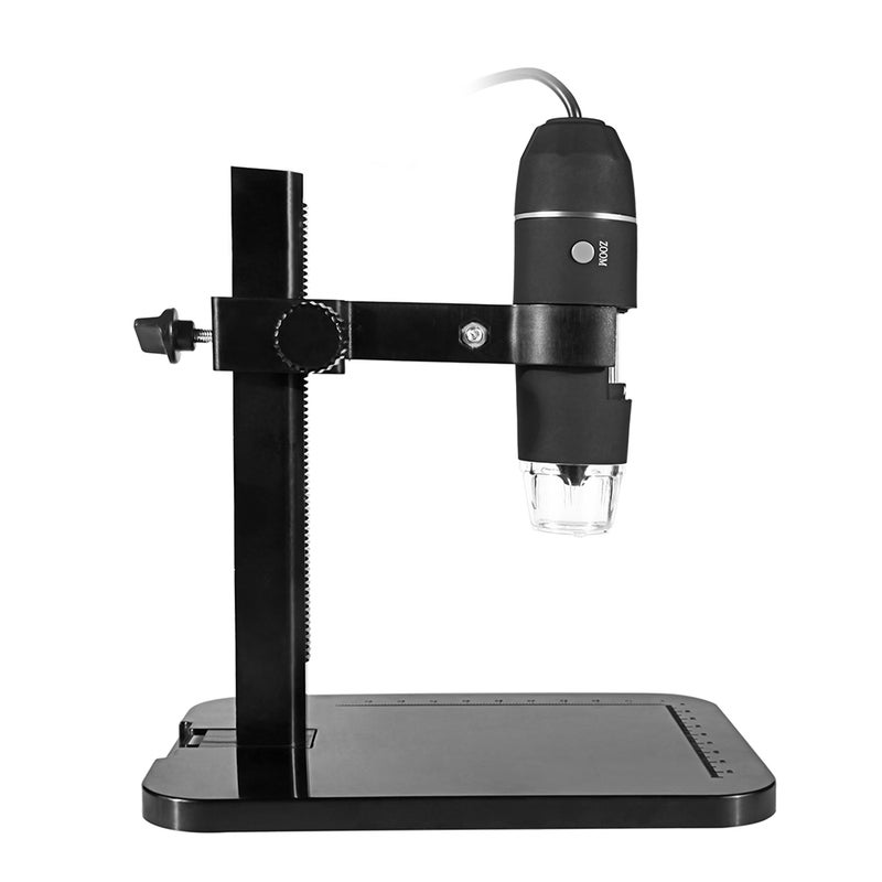 Portable USB2.0 Digital Microscope 1000X Electronic Endoscope 8 LED 2 Million Pixels Practic Magnifier Microscope Camera Black  - Image 1