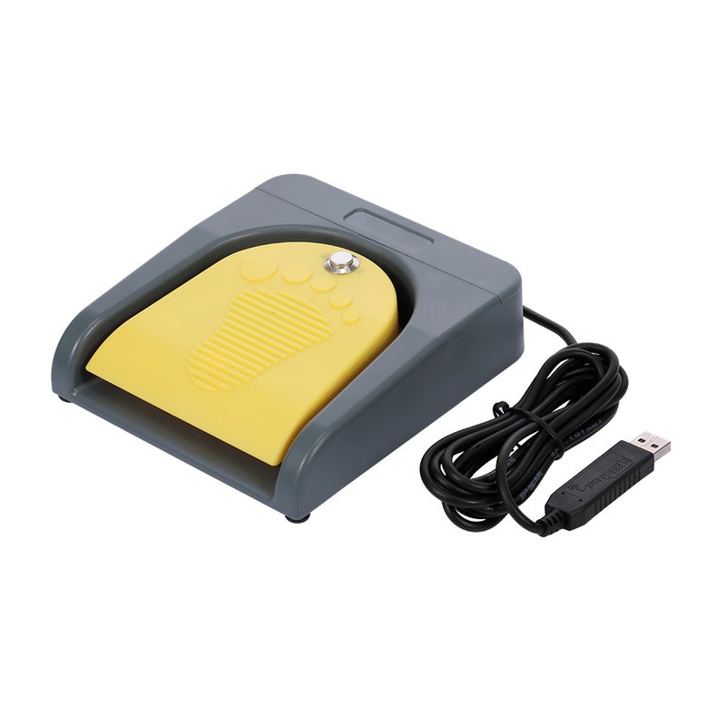 Pcsensor PCsensor FS2016USB2A USB Foot Switch Control Key Customized Computer Keyboard Action Pedal For Medical Devices Computers Office Yellow  - Image 1