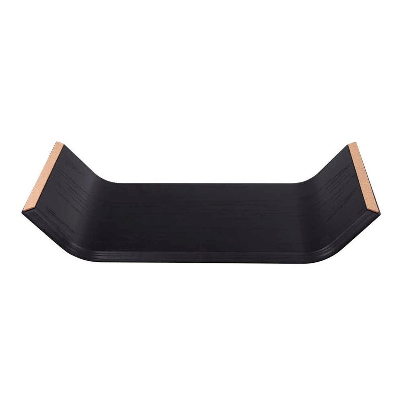SAMDI SAMDI Computer Stand Laptop Shelf Riser Oak Wooden Stand With Anti-slip Cork Pad Black - Image 3