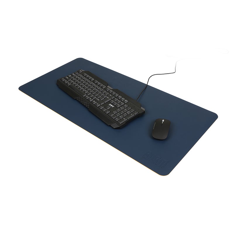 BUBM PU Leather Protector Mouse Pad Mat Blue  - Image 2