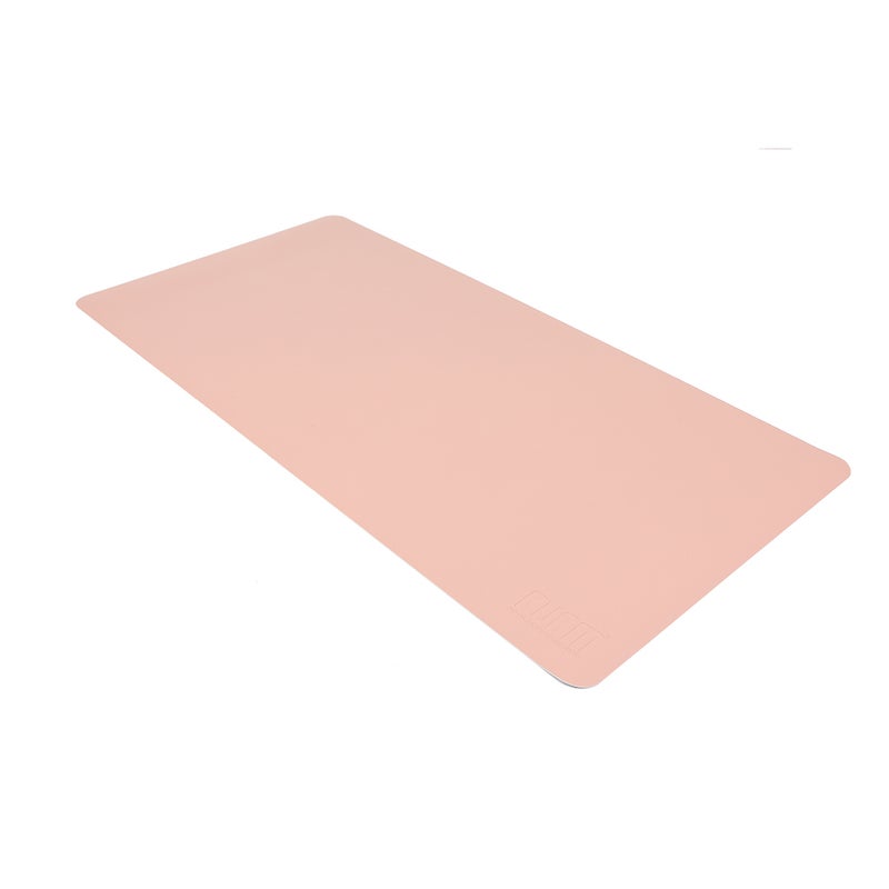 BUBM PU Leather Protector Mouse Pad Mat Pink/Silver  - Image 1