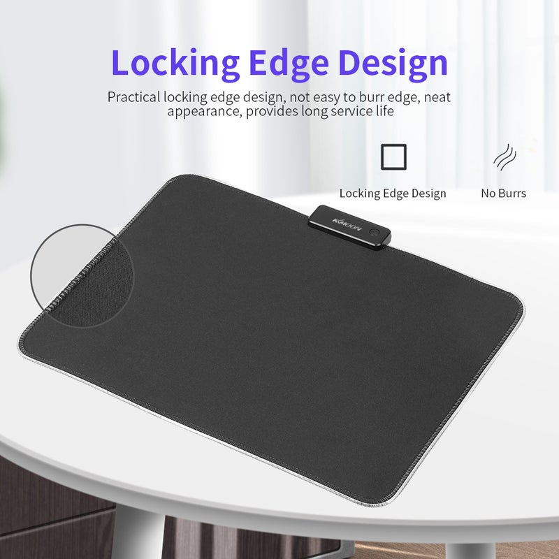 KKmoon Anti Slip RGB Soft Gaming Mousepad  - Image 2