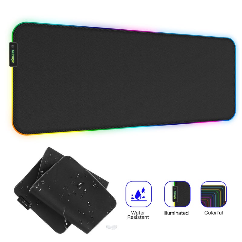 KKmoon Anti Slip RGB Soft Gaming Mousepad  - Image 4