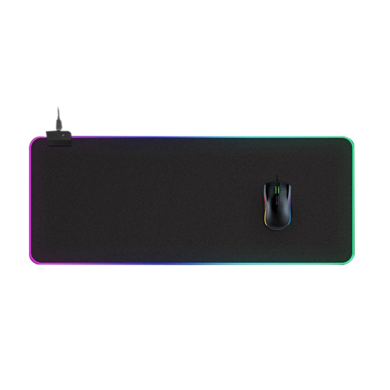 LEDs RGB Mouse Pad 14 Lighting Modes Gaming Extra Large Soft Extended Non Slip Mousepad For Computers Gamer