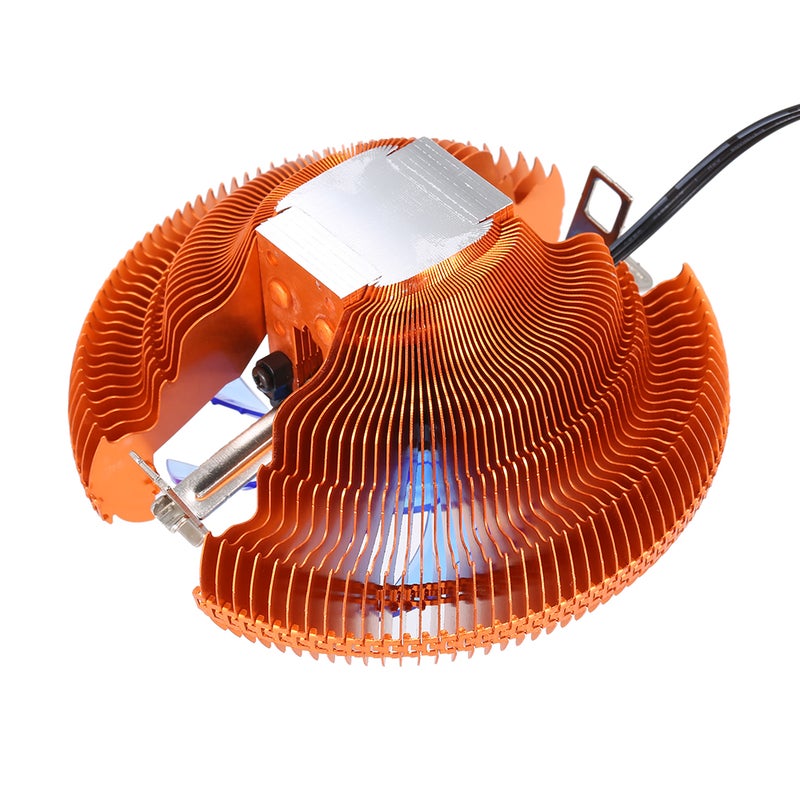 Generic CPU Cooler Heatpipe Fans Quiet Heatsink Radiator For Intel 1156 1155 1150 1151 LED Light Multicolour  - Image 2