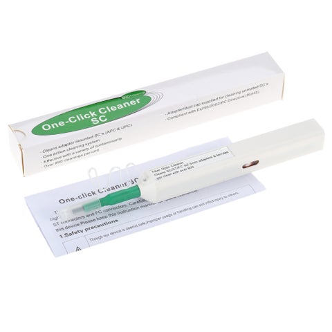 One-Click Fiber Optic Cleaner SC Cleaning Tool For 2.5mm SC/ST/FC Ferrules Push Type Multicolour