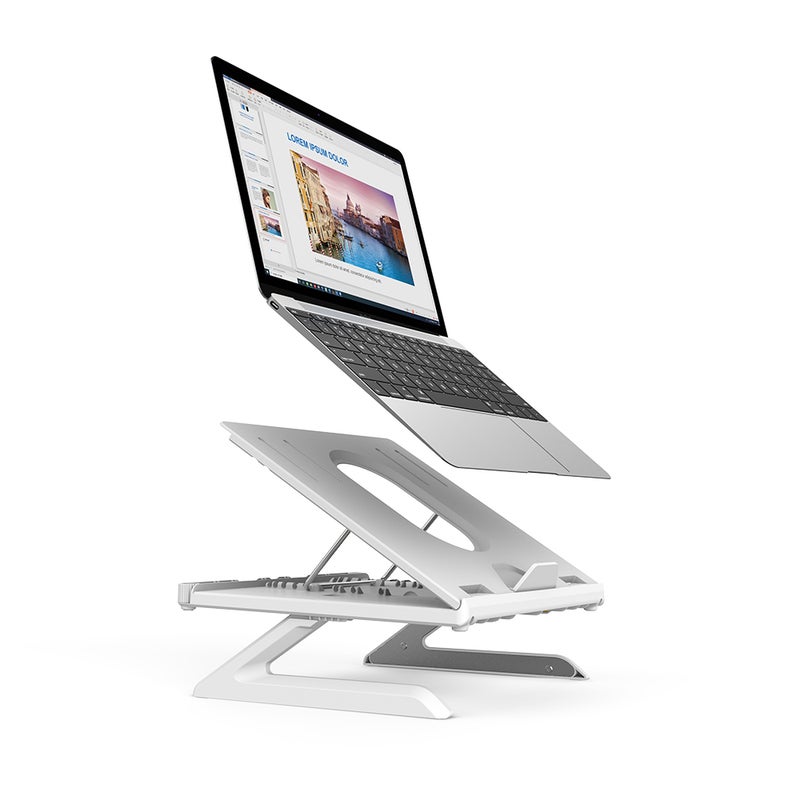 9-Level Adjustable Laptop Stand Folding Portable Holder White - v1601718115/N40860937A_3