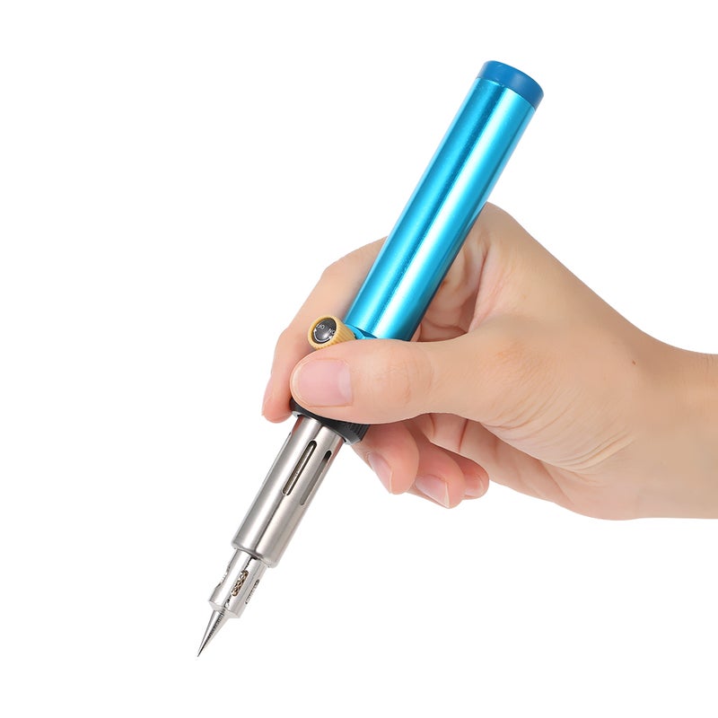 Gas Soldering Iron Electric Gun Welding Tool Blue  - Image 2