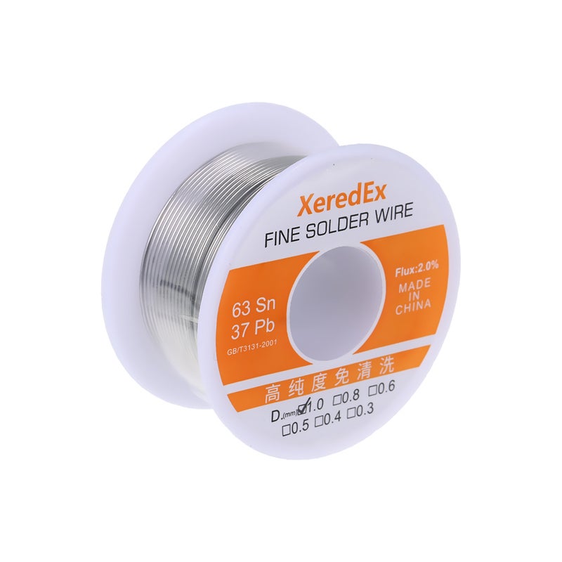 1.0mm 50g Flux 2.0% Tin Lead Tin Wire Soldering Wire Roll Multicolour - Image 1